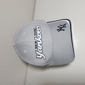 New York Yankees mens hat cap vintage acrylic wool Twins Enterprise gray